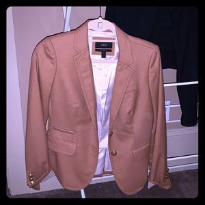 J crew camel schoolboy blazer size 2